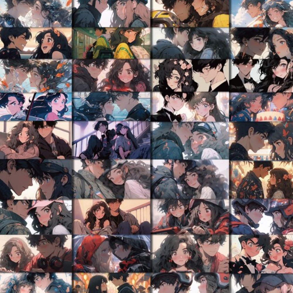 🀄️Manga Couple Sticker Set-Waterproof🀄️ - Picture 2 of 4